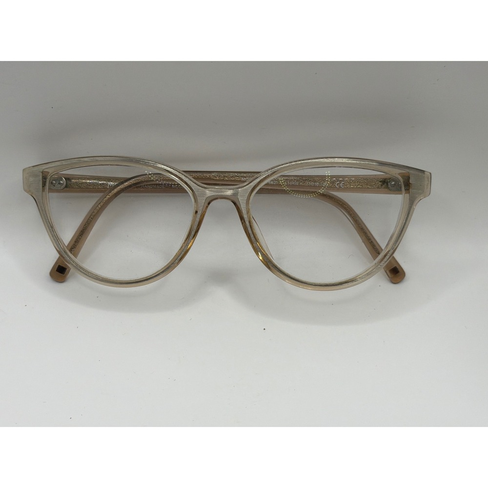 RARE‎ MODO 6621 Eyeglasses Clear Beige Cat Eye Frame Handmade LTBRW 51-16-140